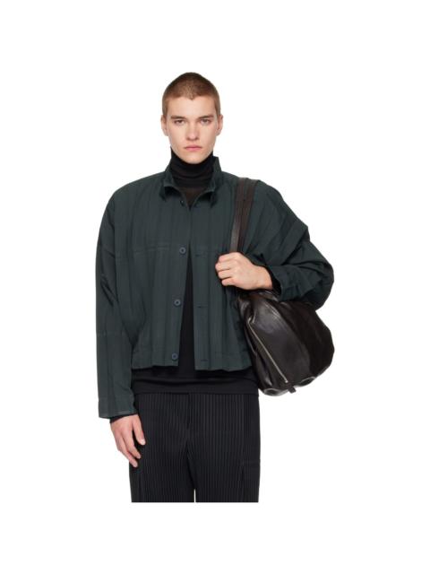 ISSEY MIYAKE Green Edge Ensemble Jacket