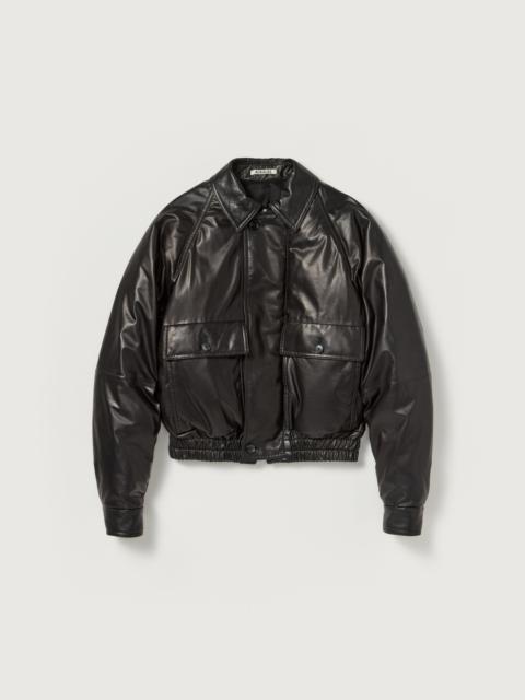 AURALEE FINE CALF LEATHER DOWN BLOUSON