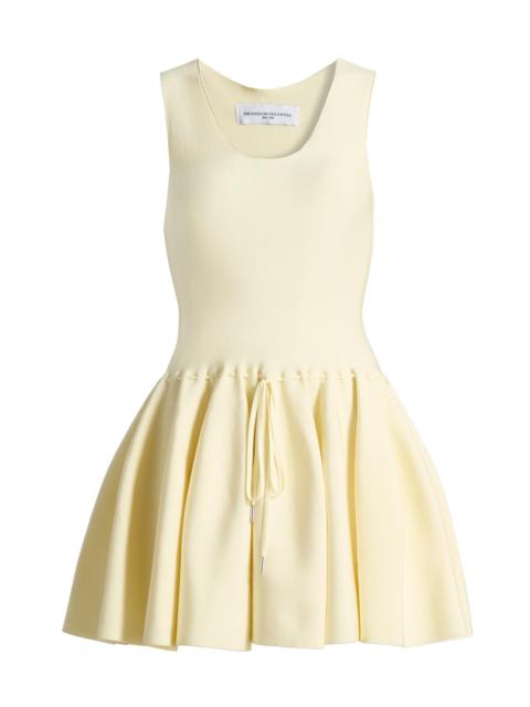BRANDON MAXWELL Women's The Cleo Tulip-Skirt Minidress - Lemon Ice