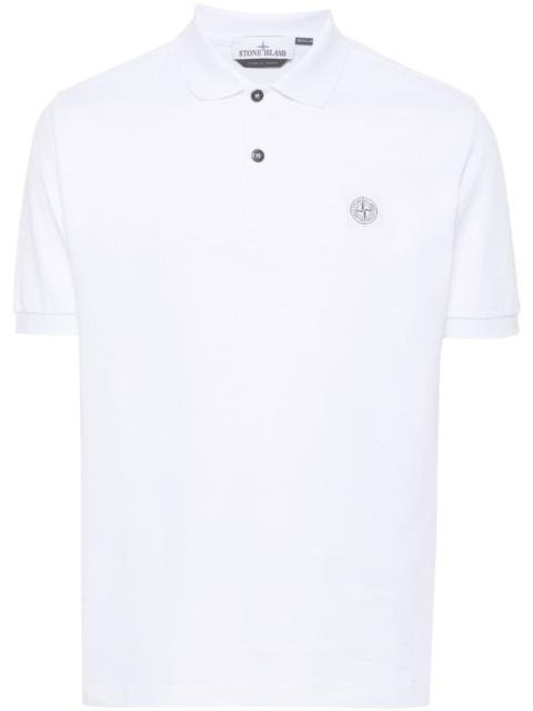 Stone Island Compass-appliqué polo shirt