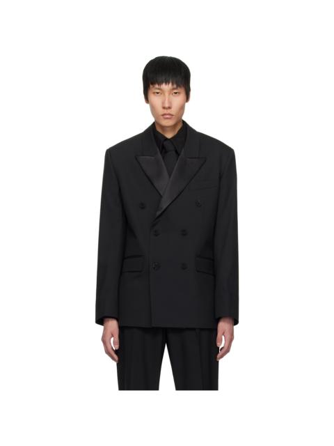 ERNEST W. BAKER Black Double-Breasted Blazer