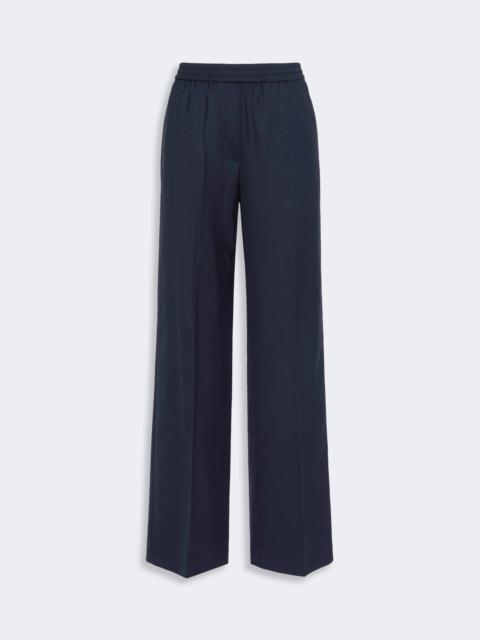 WEEKEND Max Mara PETRA Stretch wool batavia trousers - NAVY