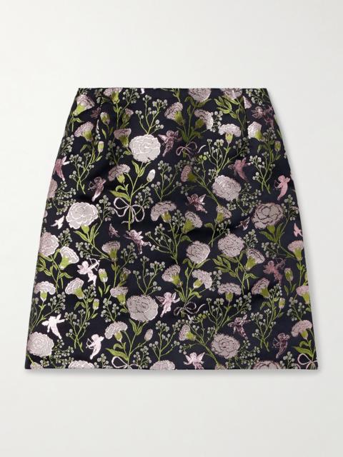Wiederhoeft Brocade Mini Skirt