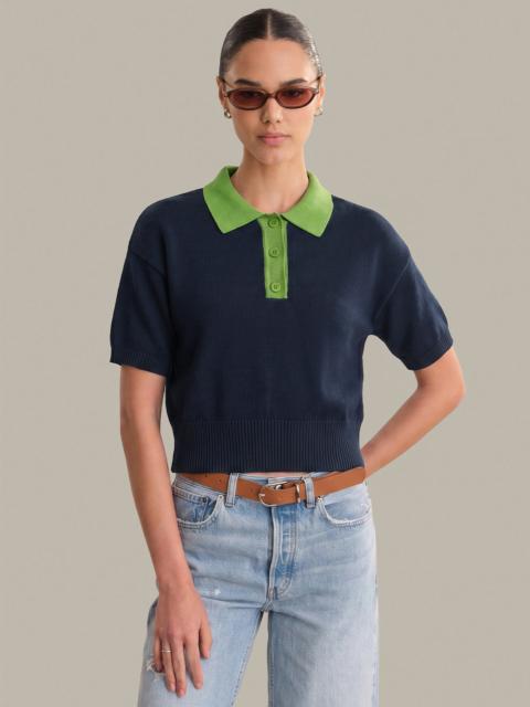 525 america Mika: 100% Cotton Contrast Collar Polo