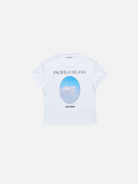 Acne Studios Fitted graphic t-shirt - Off white