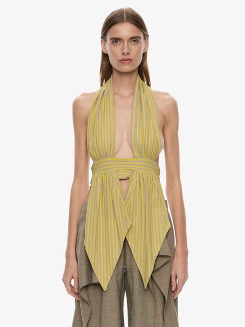 CHRISTOPHER ESBER Scarf Draped Halter Top