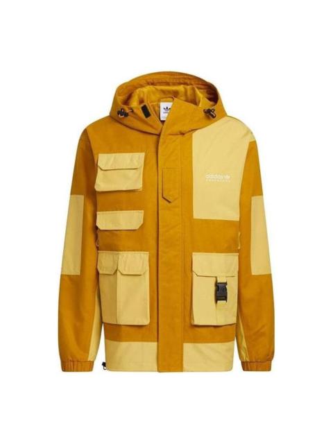 adidas Adventure Jackets 'Brown Yellow' HC0354