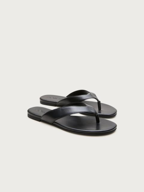 J.CREW Audrey slim thong sandals in leather