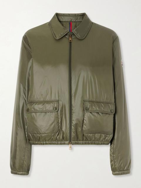 Moncler Lanset shell down jacket Dark green