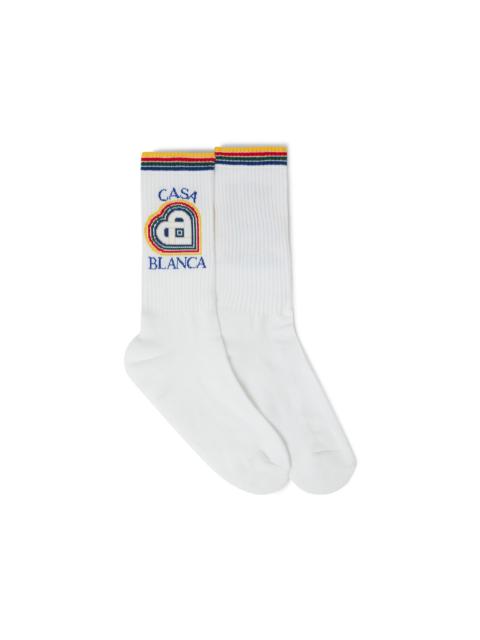 CASABLANCA Rainbow Heart Sport Socks