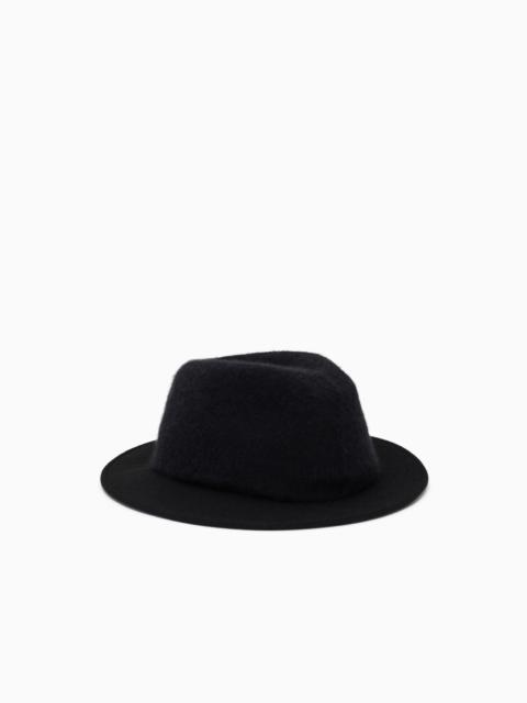 GIORGIO ARMANI WIDE-BRIMMED, WOOL HAT