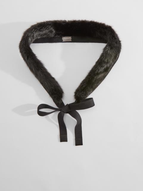 Max Mara ASBUURG Mink-trimmed hood