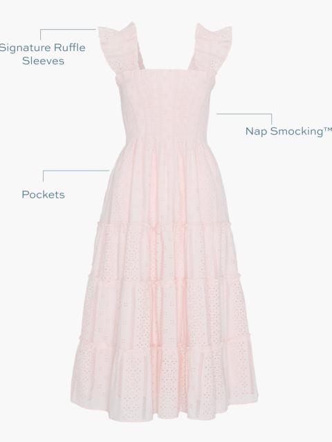 Hill House Home The Ellie Nap Dress - Pink Broderie Voile