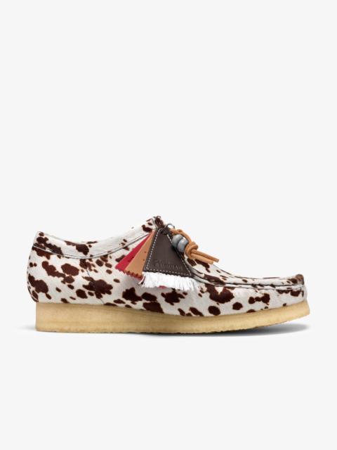 Clarks Originals Wallabee Brown Cow Print