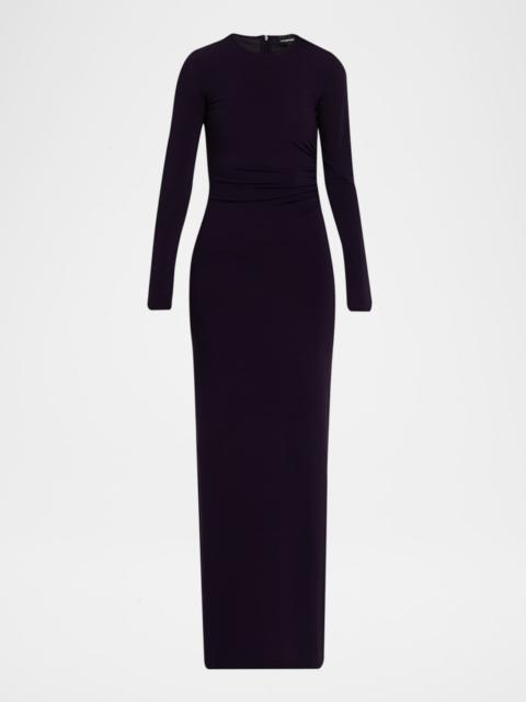 EMPORIO ARMANI Ruched Jersey Column Gown