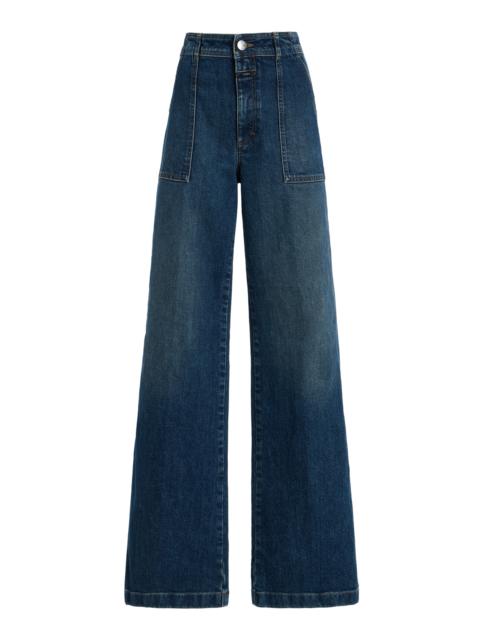 CLOSED Aria Stretch High-Rise Flared Jeans dark wash