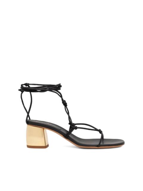 forte_forte knotted ankle-wrap sandals