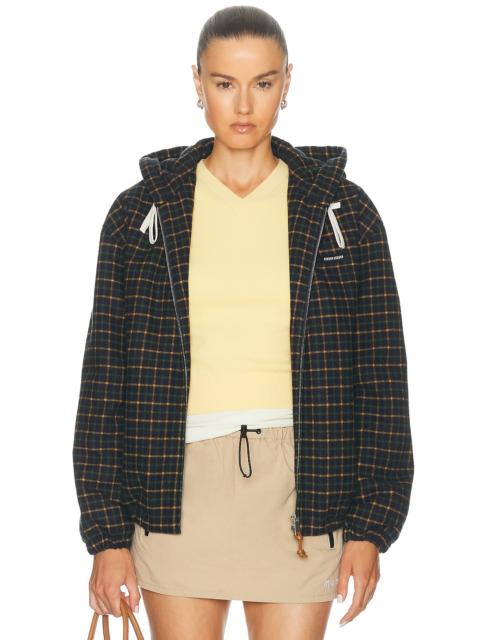 Miu Miu Check Color Padded Jacket
