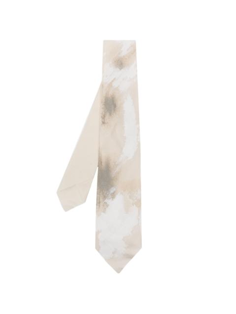 Yohji Yamamoto abstract-print tie