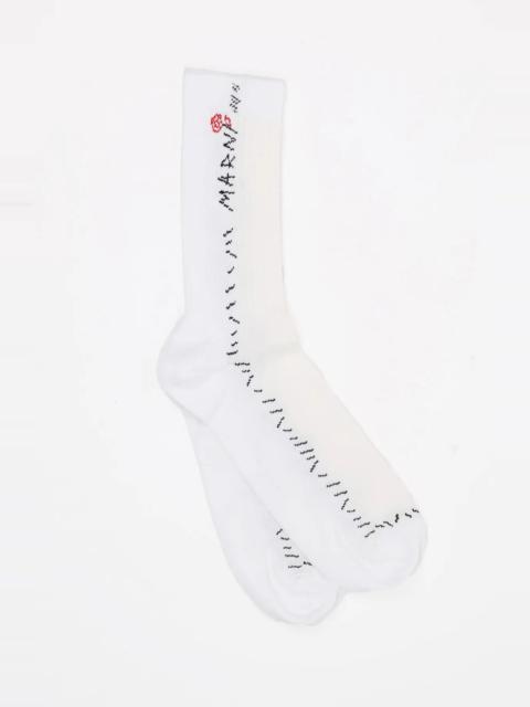Marni 12 Gauge Socks - Lily White