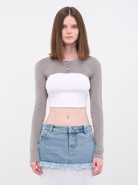 CHRISTOPHER ESBER Maillot Ultra Crop Cardigan