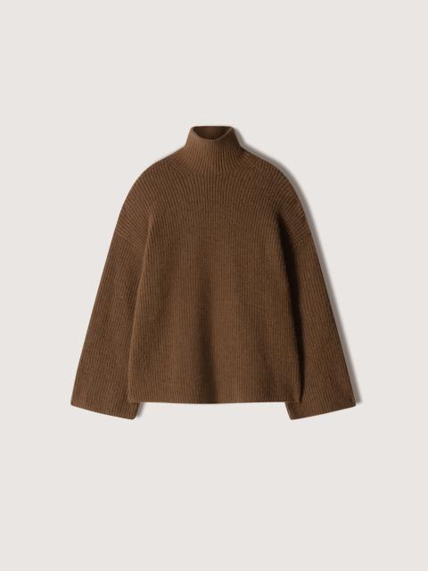 Nanushka YANA - Ribbed alpaca turtleneck sweater - Camel