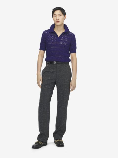 Alexander McQueen Flecked Pinstripe Trousers