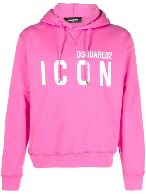 DSQUARED2 Icon-print cotton hoodie