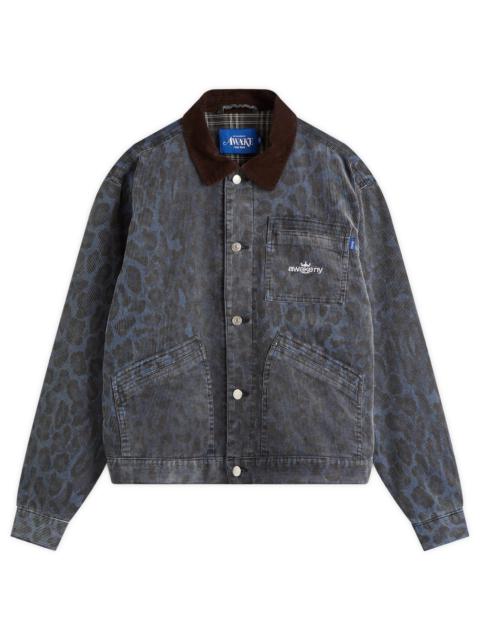 AWAKE NY Awake NY Leopard Corduroy Work Jacket