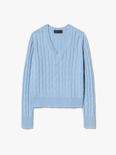 NILI LOTAN CAMELIA CABLE SWEATER