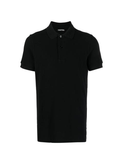 short-sleeve cotton polo shirt
