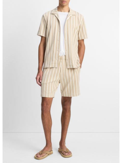 Vince Jacquard-Stripe Cotton-Blend Short
