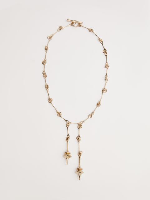 Max Mara BRIDGECHAIN Long double-pendant necklace