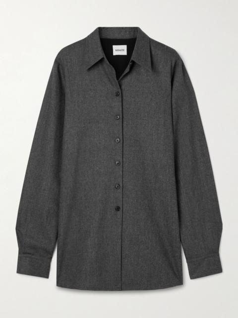 KHAITE Auryn wool shirt Gray