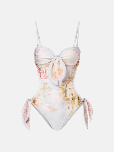 Zimmermann Como printed swimsuit