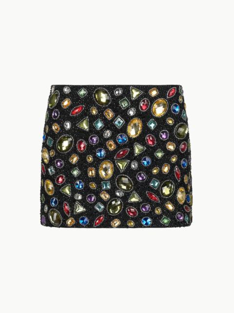 STAUD STAUD SUPERNOVA SKIRT BLACK CELESTIAL