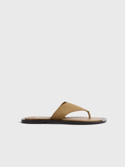 TOTEME T-bar suede sandals desert