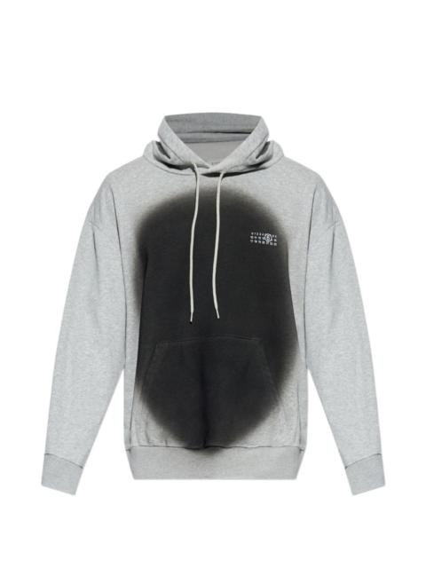 MM6 Maison Margiela spray-paint logo hoodie