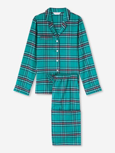 Derek Rose Women's Pyjamas Kelburn 25 Brushed Cotton Multi