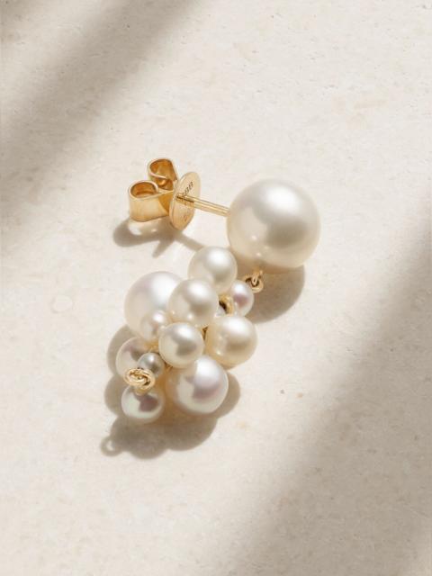 SOPHIE BILLE BRAHE Botticelli 14-karat gold pearl earring Gold