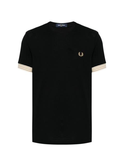 logo-embroidered cotton T-shirt