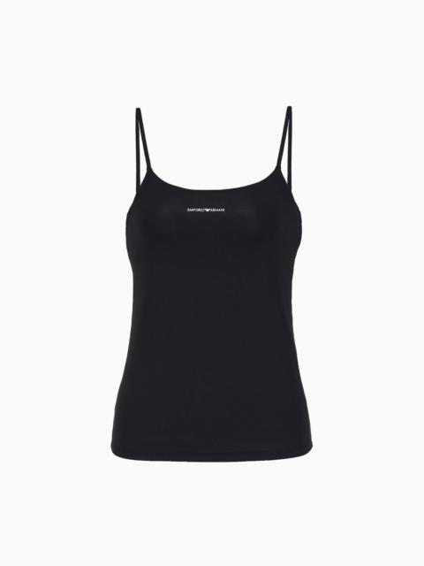 Bonded microfibre tank top