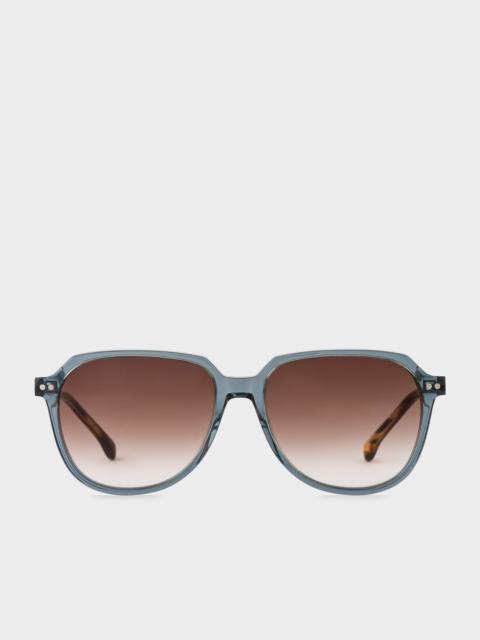 Paul Smith Havana Crystal Stone 'Ford' Sunglasses