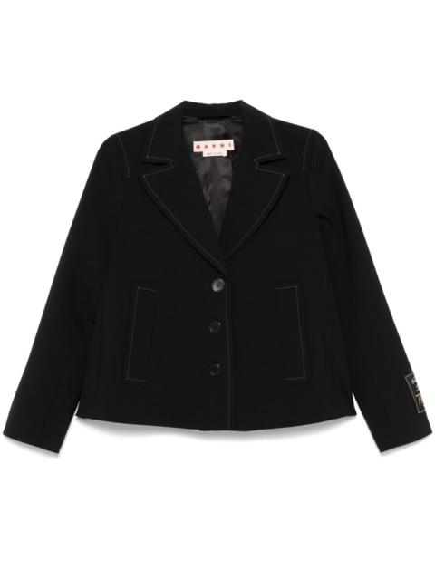 Marni contrast-stitching jacket