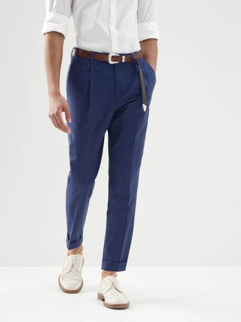 Brunello Cucinelli 경량의 코튼 레저 착용감 바지