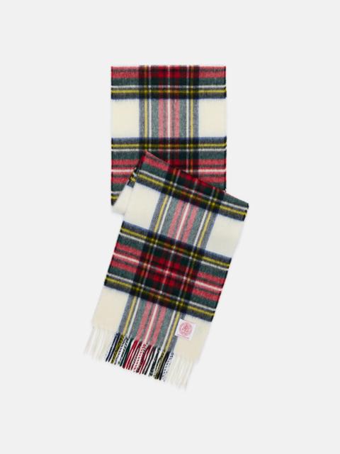 J. PRESS MADE-IN-ENGLAND DRESS STEWART TARTAN MERINO WOOL SCARF