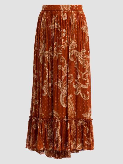 HEMANT & NANDITA Women's Printed High-Low Maxi Skirt - Multi