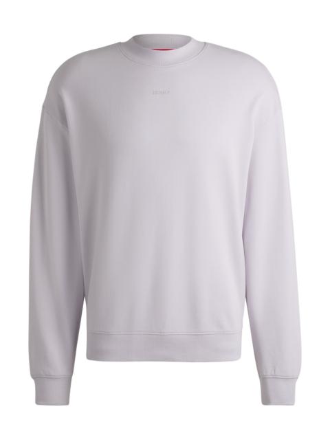 HUGO RELAXED-FIT SWEATSHIRT IN COTTON TERRY WITH LOGO PRINT