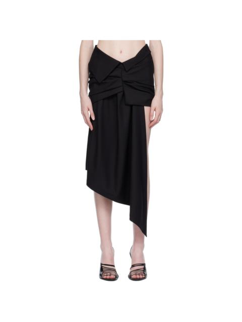 Off-White Black Asymmetrical Miniskirt
