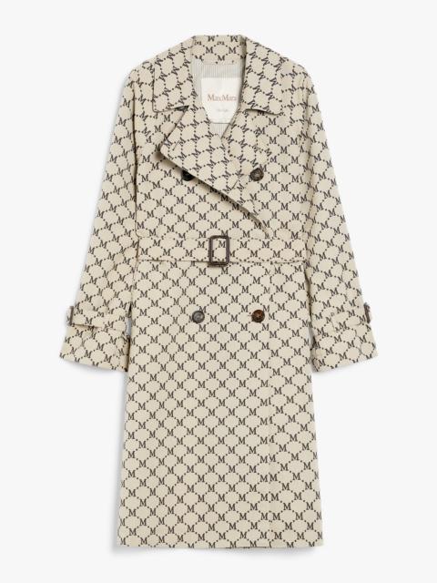 Max Mara LUCIO Double-breasted trench coat in water-repellent jacquard